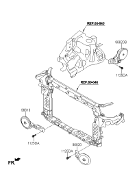 966202W200-HORN ASSY-HIGH PITCH