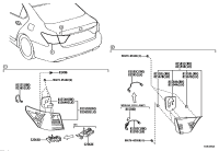 5256250030-Retainer, rear bumper, upper rh