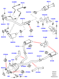 LR009430-CLAMP, ROCKER PANEL