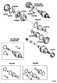 0443750021-BOOT KIT, REAR DRIVE SHAFT