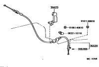 3552050010-CABLE ASSY, THROTTLE