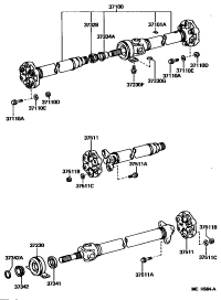 9093701354-Weight, balance, no.1 (for propeller shaft)