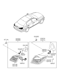 924043M000-LAMP ASSY-RR COMBI,RH