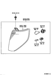 8151060510-LAMP ASSY, FRONT TURN SIGNAL, RH