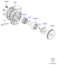 LR002426-ALTERNATOR, 12V 80A 4PK, TOYOTA