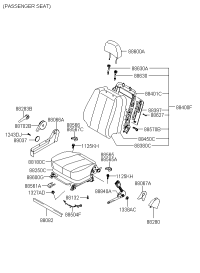 888403K030-BUCKLE ASSY-FRONT SEAT BELT,RH