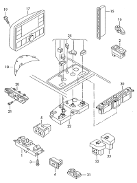 3D0959765K-SWITCH ASSY