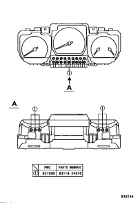 8311924070-BULB, COMBINATION METER, NO.1