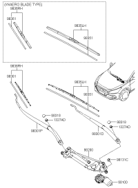 98110B3000-MOTOR ASY-WINDSHIEL*