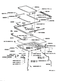 6311550010-Tube, sliding roof drain, front rh