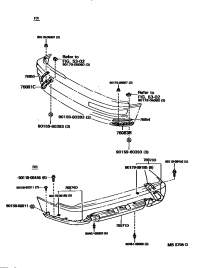 7685350010-RETAINER, FRONT SPOILER, UPPER RH