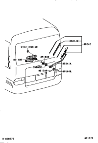 8513036010-MOTOR ASSY, REAR WIPER