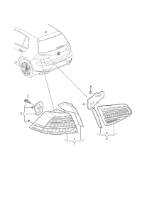 5G0945207G-LED taillight