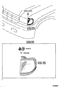8161060122-LAMP ASSY, PARKING & CLEARANCE, RH