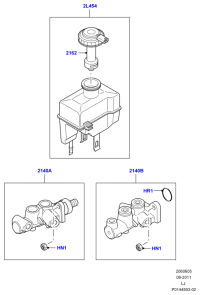 LR014385-Master cylinder assy