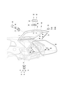 18D827025G-Cover, rr. hatch