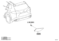 819100A050-LENS, REFLEX REFLECTOR, REAR LH, RH/LH