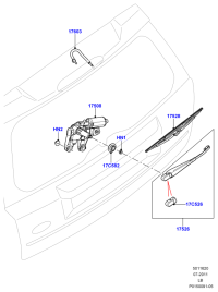 LR003221-BLADE ASSY - WIPER LHD