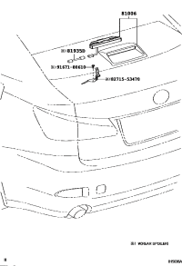 8100653011A0-LAMP SET, STOP CENTER