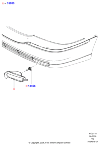 6W1Z15200A-LAMP ASSY, FOG