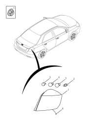 7057007200-LAMP ASSY, REAR COMBINATION, RH