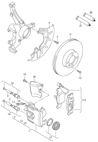 L1K0615123D-Housing assy-caliper