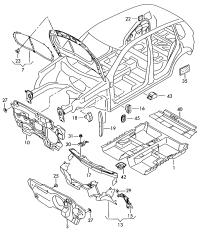 5N0863831B-Damper assy-hood