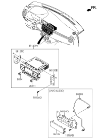 96150H2100WK-AUDIO ASSY