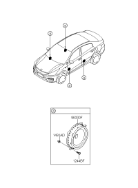 96330H2000-SPEAKER & PROTECTOR ASSY- DR