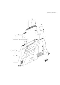 26671189-Garnish assy-qtr lwr (incl 2-4)
