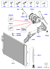 LR003897-Clip wire harness