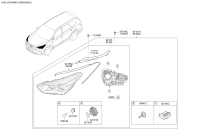 92102B8520-LAMP ASSY HEAD RH