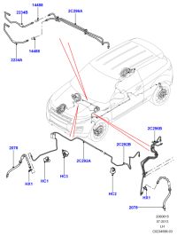 LR024470-BRAKE HOSE-LR(L359/L538)