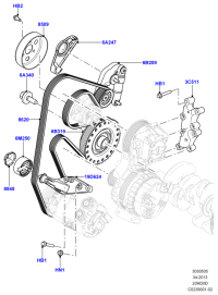 LR036456-BELT-B 3RD, RH