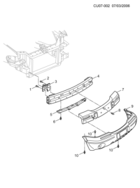 9038856-GARNISH FR BUMPER