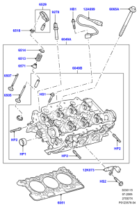 1348677-GASKET SET,CYL HEAD -L494