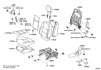 715520R150-PAD, FRONT SEAT BACK, LH(FOR SEPARATE TYPE)