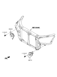 966603M000-HORN ASSY-HIGH PITCH