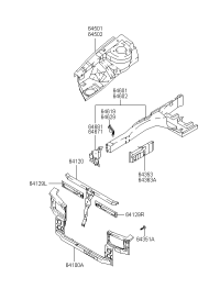 6410026202-MEMBER ASSY-RADIATOR