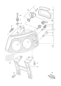 7H1941017L-Halogen dual lamp