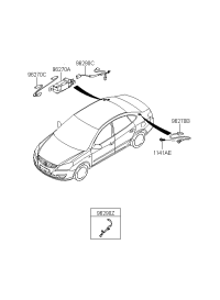 962700Q000-AMP ASSY-GLASS ANTENNA(RADIO)