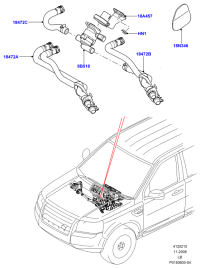 LR004074-HOSE - HEATER WA