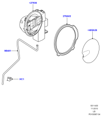 LR003512-GASKET,W.PUMP INLET