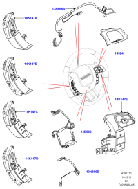 LR032696-BEZEL DOOR TRIM