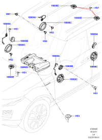 LR025878-SPKR UNIT 6"X9