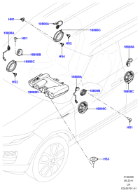 LR025876-SPKR UNIT 6"X9