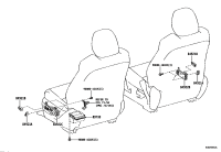 8492106190C0-KNOB, POWER SEAT SWITCH