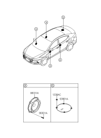 96330F2000-Speaker assy., door