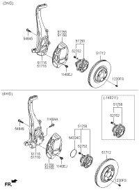 51711B1501-KNUCKLE-FRONT AXLE,RH