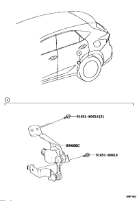 8940842010-SENSOR SUB-ASSY, HEIGHT CONTROL, REAR LH